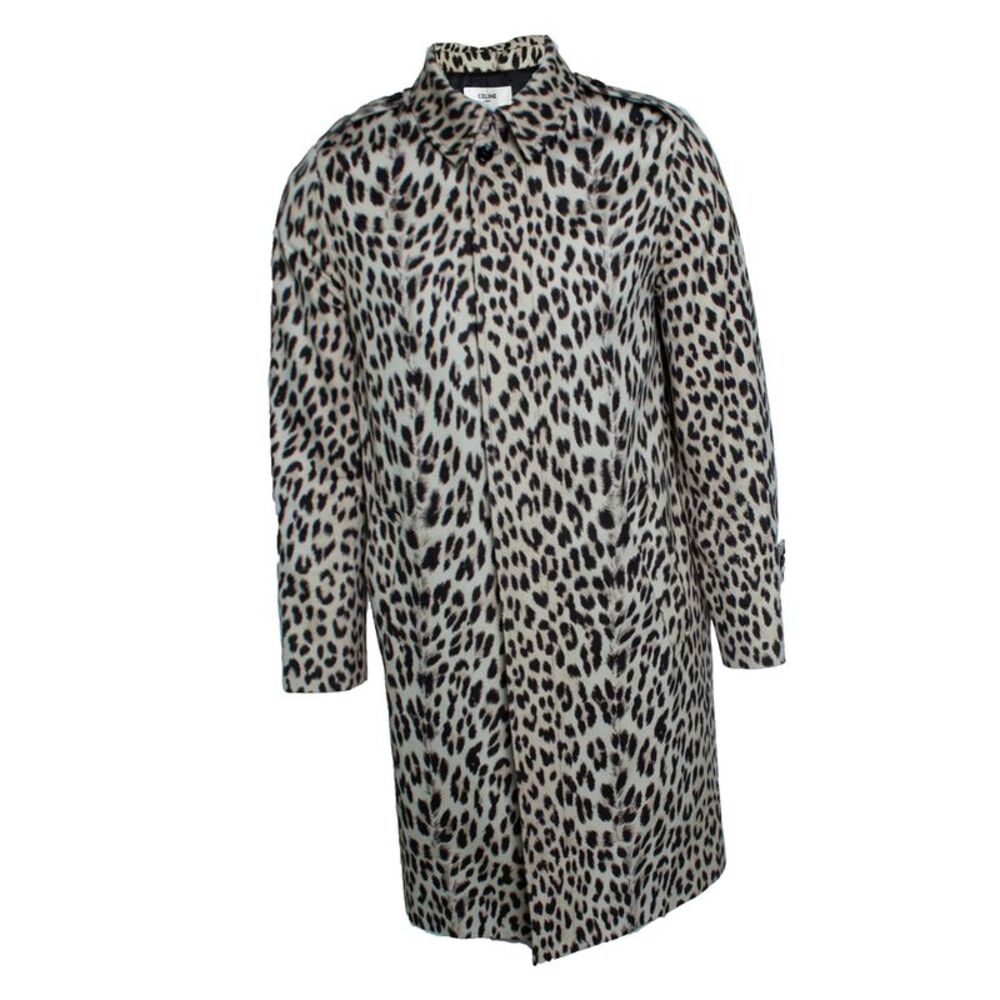 Celine, Leopard print trench coat